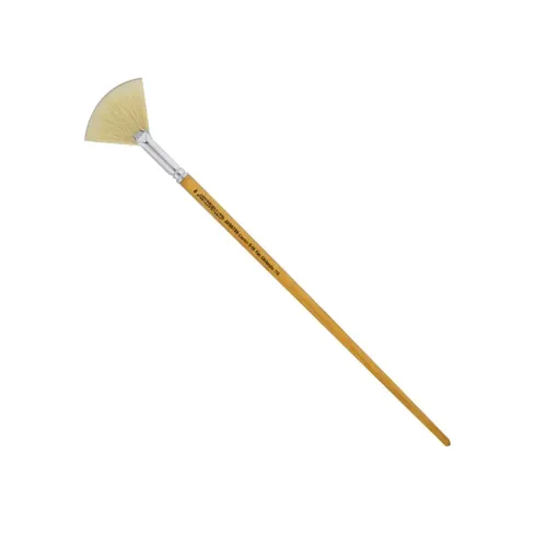 Camel Series 56 White Bristle Brushes - Flat & Fan - Oil & Acrylic