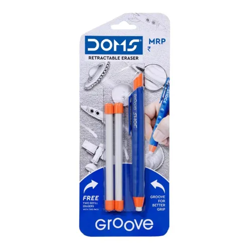 Doms Groove Retractable Eraser With Refill