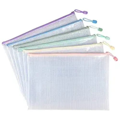 Tamaki 6 Pack Mesh Zipper Pouch Bags